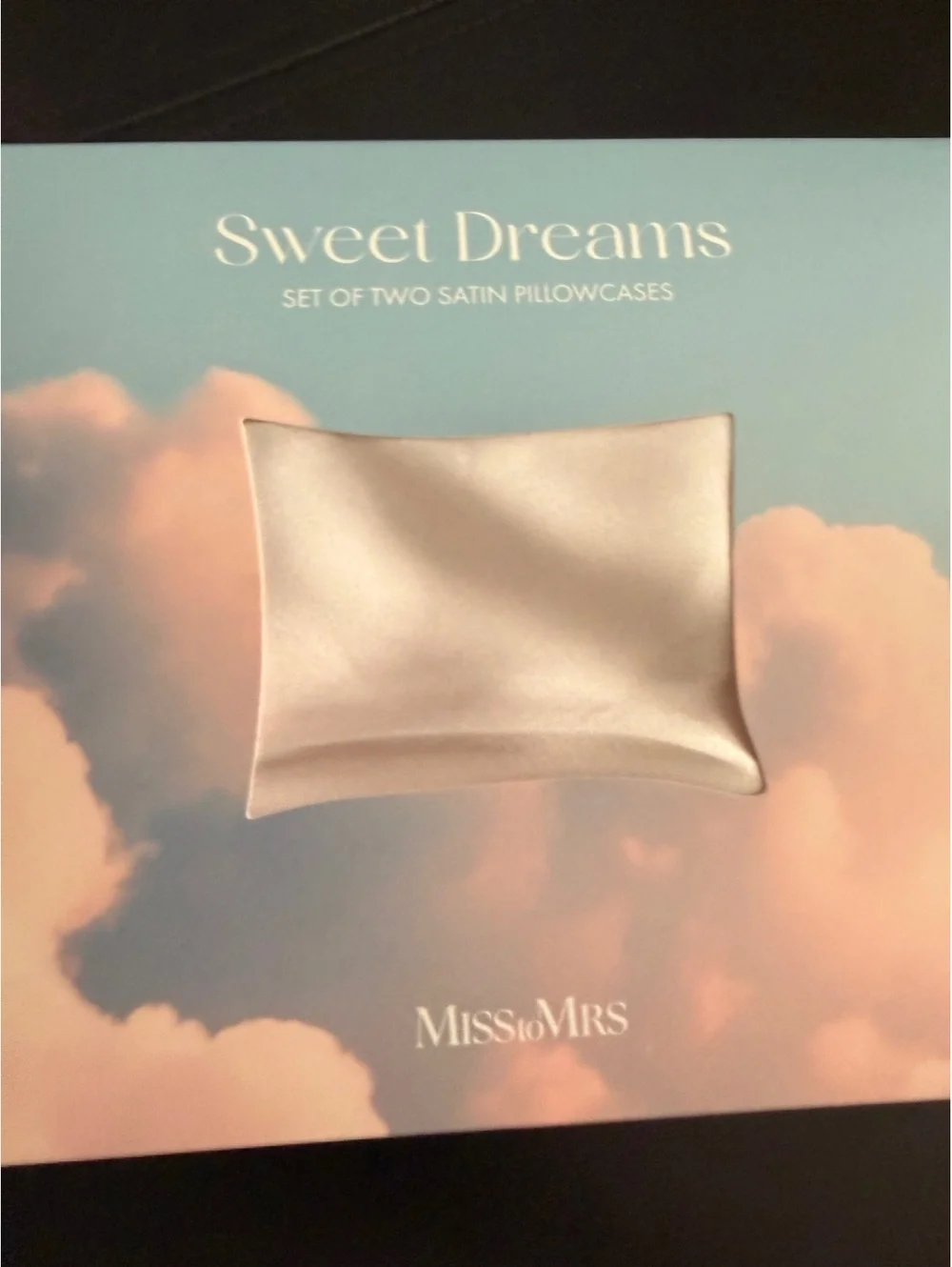 Satin pillowcase wedding lot of 2 comfortable hair are